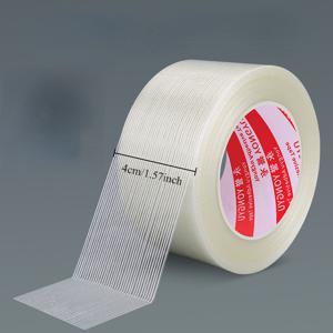 TEMU 고온 섬유 유리 섬유 보온 테이프, 단일 측 접착, 강력한 밀봉 고정 스트립, 폴리에틸렌 테레프탈레이트 재질, 포장 및 배송에 이상적, 포장 테이프 | 섬유 유리 보강 테이프 | 내구성 있는 접착제