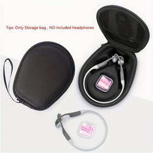 TEMU Aftershokz Aeropex/Trekz Air/Titanium Mini 호환 뼈 이송 헤드셋 보관함 | 여행용 휴대 가방, 케이스만 해당, 헤드폰 제외, 블랙 안감 블랙, 가벼운 나일론