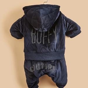 TEMU BUFFY 귀여운 강아지 겨울 코트 - 두꺼운 따뜻한 기모 안감 스노우수트, 스냅 잠금, 요크셔 테리어, 말테즈, 푸들 - 올 시즌 애완 동물 의류, 강아지 겨울 코트, 애완 동물 겨울옷, 장난기 넘치는 애완 동물 디자인