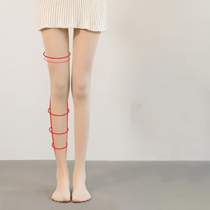 TEMU 여성용 가을/겨울 팬티스타킹 1켤레, 티츠, 압박 팬츠, 여성 양말, 블랙 베이스 양말, 얇은 기모