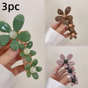 TEMU 3개 세트 우아한 플로럴 버블 직조 헤어밴드 - 여성용 스타일리시한 나선형 탄성 포니테일 홀더, 데이 데이트 나이트를 위한 완벽한 선물