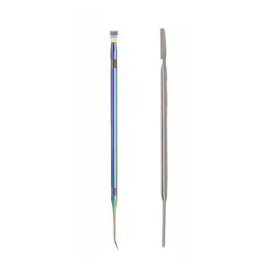 TEMU 스테인리스 스틸 속눈썹빗 2개 세트, 펌 및 염색 분리기 키트, 속눈썹 펌 및 염색 보조 도구, 간편하고 부드러움, 잡아당기지 않음, 뷰티 도구. 뷰티 트렌딩