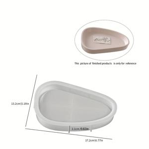 TEMU 1개 불규칙 실리콘 트레이 몰드, 에폭시 레진 석고 시멘트 콘크리트 주조용 몰드 - DIY 쥬얼리 보관함 및 캔들 홀더 제작용, DIY 공예 코스터 몰드, 홈 데코