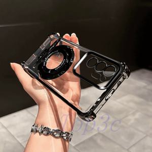 TEMU 휴대폰 케이스 - 스탠드 기능 포함, 삼성 노트 20 울트라 5G 호환, 코너 에어백 보호 기능, 투명, 충격 방지 휴대폰 케이스