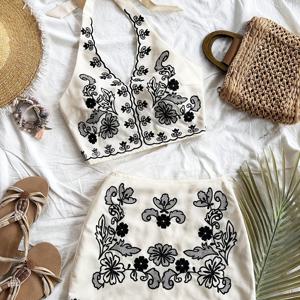 TEMU A라인 미니 스커트 세트, 여성 수트, 크리스마스 여성 의류, 해변 휴가 의상, 파티 여성 의류, 음악 축제/콘서트 의상, 새해 여성 의류