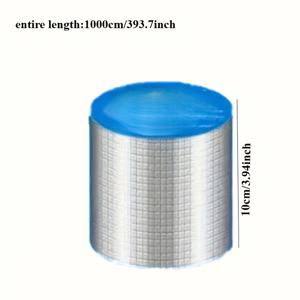 TEMU 롤 1개 - 다용도 고강도 자체 접착 부틸 테이프, 3가지 규격 선택 가능: 10m 길이 X 10cm 너비, 10m 길이 X 5cm 너비, 10m 길이 X 20cm 너비. 지붕 누수 수리, 벽면, 실내/실외 누수 방지용. 고품질 천연 고무 테이프