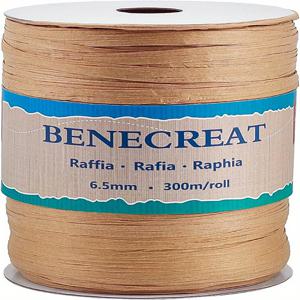 TEMU 1 롤 300m/328 야드 6.5mm 너비 라피아 원단 라피아 종이 공예 리본 포장 끈 축제 및 짓는 탄 공예 용품 스티커 수제 키트