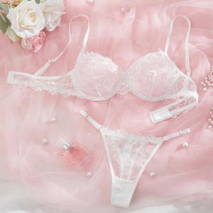 TEMU 2개 여성용 섹시 란제리 세트 - 레드 레이스 브라와 꽃무늬 패턴 & 매칭 팬티, 중간 지지력, 패딩 없음, 성인용 완벽한 의류, 유혹적인 옷 | 플로럴 레이스 디자인 | 레이스 브라 세트