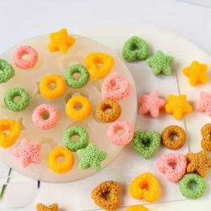 TEMU 레진 및 클레이 장식을 위한 별, 하트, 원 모양의 실리콘 몰드, 공예에 적합