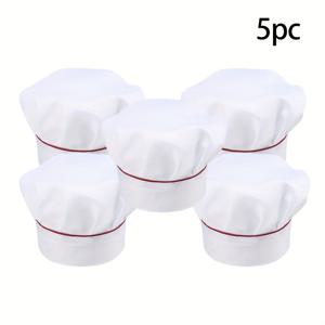 TEMU 통기성 셰프 모자, 작업복 모자, 호텔 주방용, 케이터링 셰프 모자, 베이킹 케이크 모자