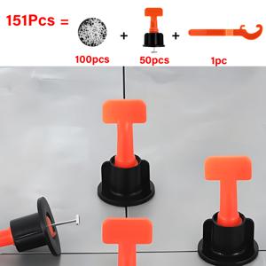 TEMU 151피스 타일 레벨링 키트 - 매끄럽고 틈 없는 타일 표면으로 모든 홈 프로젝트에 전문가 수준 완성, 건축 재료 및 바닥 평탄 도구