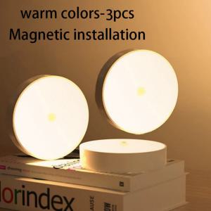 TEMU 2개/3개 LED 모션센서 무선 야간등, USB 충전식 리튬 폴리머 배터리, 가정용, 전자 부품 포함, 스위치, 복도, 크리스마스 선물, 휴일 사무실, 침실, 호텔, 파티, 레스토랑 장식용 소형 야간등