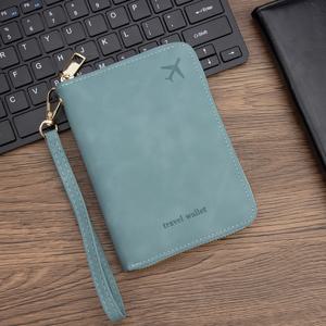 TEMU 새로운 모던 스타일 ID 카드 홀더, RFID 차단 여권 지갑, 대용량 여행용 정리함, 여권 티켓, 은행 카드용 손목 스트랩, 여행 필수품, 다양한 색상