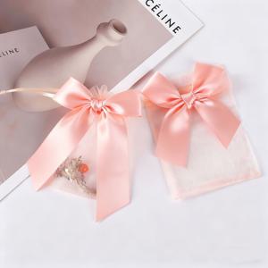 TEMU 도매 50개/세트 투명 오간자 백, 보석 가방, 캔디 로즈 끈백, 웨딩 선물 봉투 파티 용품, 9*12cm, 11*16cm, 소재: 폴리에스터 섬유