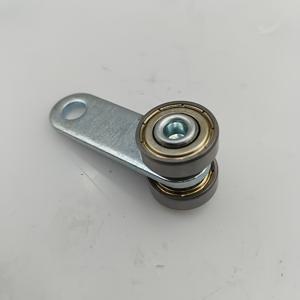 TEMU 1개 C30 도어 롤러 이중 베어링 고하중 채널 트롤리 듀얼 베어링 트롤리 휠, 파티오 도어용, 하중 용량, 8mm 나사 구멍, 차고 및 대문용 스틸 롤러 시스템