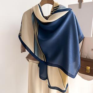 TEMU 1/2개 컬러블록 패셔너블한 기하학적 체크무늬 스카프/넥워머, 중간 정도 두께의 내구성 있는 원단, 따뜻한 스카프, 에어컨 空调실 외부에서 옷 위에 걸고 입는 스타일리시한 숄