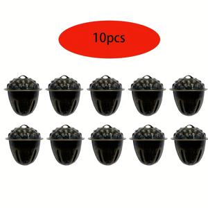 TEMU 빈티지 솔방울 풍경종 크리스마스 축제 파티용 종 10개, 전원적인 레트로 징글소리, 축제 기간 야외 장식용, DIY 종, 반려동물 집 장식, 크리스마스 종 및 썰매 종, 겨울 원더랜드