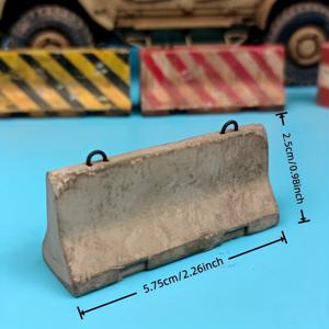 TEMU 군사 모델 장면 콘크리트 블록, 1/35 스케일 건물 잔해, 도로 장벽, 탱크 및 병사 피규어 추가용