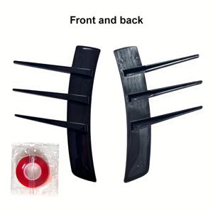 TEMU 2개입 레이싱 범용 ABS 펜더 스커트 - 세련된 광택 마감, 전면 배치, 스타일리시한 미적 감각을 위한 자동차 차체 측면 장식 스티커, 다양한 모델과 호환, 자동차 외장 추가|세련된 스티커 디자인|내구성이 뛰어난 ABS 소재