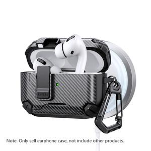 TEMU 헤드폰 케이스 PC 스탠드, 충격 방지, 낙하 방지, 에어팟 4/에어팟 프로 3세대 애플 헤드폰 보호 커버에 적합
