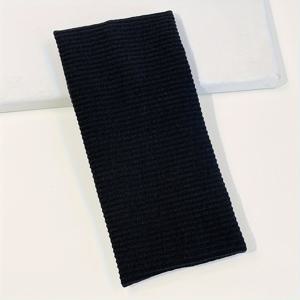 TEMU 1개 골지 헤어 타이, 솔리드 컬러 헤어 액세서리, 탄력 있는 싱글 루프 헤어밴드, 요가 헤드웨어