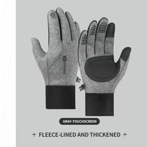 TEMU 1개 성명 아웃도어 사이클링 보온 장갑, 두꺼운 보온 풀핑거 방풍, 크리스마스 휴일 선물 추천