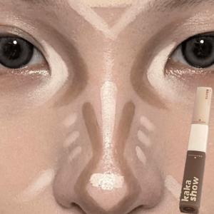 TEMU 듀얼 헤드 리퀴드 컨투어 스틱 하이라이터 음영 쉐딩 자연스러운 입체 윤곽 연출 초보자용 밀착 지속력 메이크업 스틱