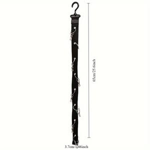 TEMU 스테인리스 스틸 모자 걸이 - 8개 클립 포함, 야구모자 16개 수납, 여름 모자 정리대, 여름 데코, 다기능 비전기 모자 보관대, 가정용, 옷장에 이상적