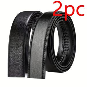 TEMU 남성용 포도 패턴 교체 벨트 2개, 클래식 블랙, 부드러운 촉감, 길이 조절 가능, 캐주얼 스타일, 데일리룩에 적합 - 부드러운 촉감 벨트, 크리스마스 선물