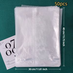 TEMU 30x30cm/30x40cm 대형 꽃 베이스 보수 백 50개, 부케 홀더 물 백, 장미 뿌리 수분 보수 백, 플로리스트 용품, 수분 보수 및 물 저장 백, 플로리스트 포장 및 배송 플라스틱 백