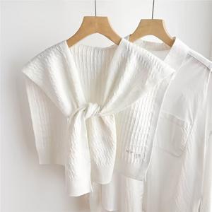 TEMU 사계절용 가벼운 단색 숄, 목 보호에 완벽