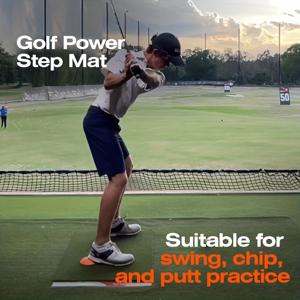 TEMU 골프 스윙 페달 (고무 재질, 미끄럼 방지, 탄성); 골프 스윙 페달; 골프 파워 페달; 골프 훈련 보조 장치; 초보자를 위한 실내 및 실외 연습 장비