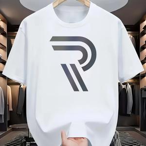 TEMU 남성용 속건성 통기성 좋은 편안한 반팔, 새로운 스타일의 운동 스타일, 피트니스 캐주얼 라운드넥 패턴 티셔츠