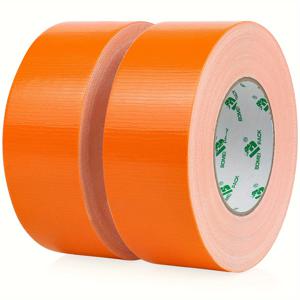 TEMU 2개입 BOMEI 팩 헤비 듀티 오렌지색 덕트 테이프, 2