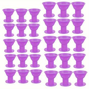 TEMU 30개 푸친 소프트 매직 헤어 롤러 - 여성 & 남성용, 대형 15개 + 소형 15개, 밤새/빠른 스타일링, 볼륨, 번, 브레이드 롤, 컬 정의 - 곱슬/긴 머리에 이상적, 선물 (/어버이날/크리스마스)