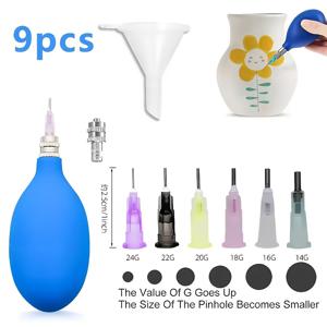 TEMU 9피스 아트 크래프트 세라믹 클레이 애플리케이션 키트, 충전 필요 없는 내구성 강한 금속 도구, 다양한 프로젝트용 세라믹 공예 도구