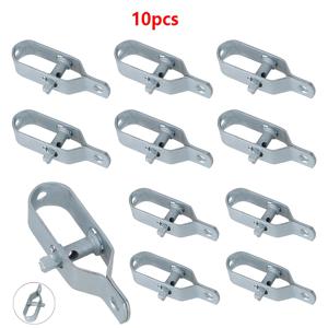 TEMU 2/6/10개입 아연 도금 강철 와이어 텐셔너 - 100mm 미끄럼 방지 버클 디자인의 온실 포도 덩굴용 고강도 라인 텐셔너, 온실 케이블 텐셔너 강화[하중 용량 200kg 초과 + 녹 및 부식 방지]