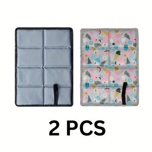 TEMU 2개 묶음 휴대용 접이식 좌석 쿠션 | 캠핑, 피크닉, 하이킹, 해변, 경기장, 경량, 축제 & 콘서트 좌석, 야외 줄 서기, 낚시 트레킹용 옥스포드 천 매트 (폼 패드 포함), 남녀 선물용