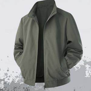 TEMU 남성용 라펠 트렌치코트 재킷, 지퍼형 앞면 & 싱글 플랩 포켓 - 봄/가을용 단색 코트, 기계 세탁 가능 캐주얼 아우터웨어, 도심 통근 및 여행용 칼라