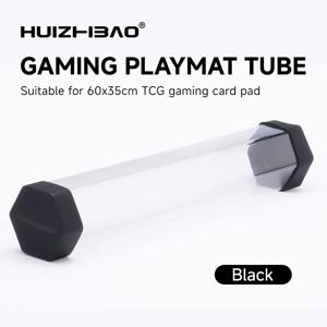 TEMU 고품질 60mm 투명 카드 홀더 | 매트 보관 및 게임에 적합, 게임 패드 캐니스터, 게임 경기장 보드 플레이매트 트레이딩 카드 게이밍 매트 게임매트 보호대 컬렉터 | 재질: 플라스틱, 브랜드: HUIZHIBAO