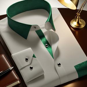 TEMU 남성용 비즈니스 정장 긴팔 셔츠