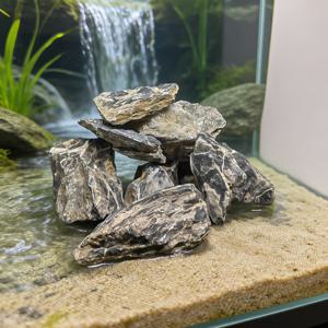 TEMU 자연색 터키석 어항 채우기 랜덤 1개 포장, 소형 및 중형 어항, 사무실 책상, 화분 식물, 어항 장식석에 적합한 수족관 장식 장식석