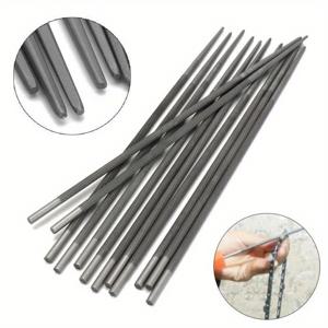 TEMU 12개입 전기톱 라운드 파일 4.8mm, 체인 톱 연마용
