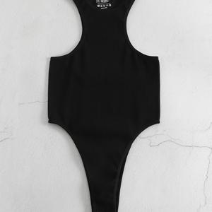 TEMU Fly Stride 여성 오프숄더 슬림핏 바디수트 요가 골지 심리스 스포츠 캐주얼 민소매 점프수트 롬퍼 여성 액티브웨어