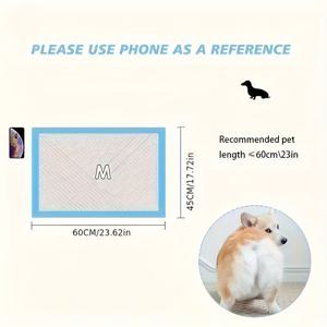 TEMU 강아지 기저귀, 애완 동물 배변 패드, 강아지용 흡수 매트, 위생 용품, 토끼 및 고양이용 일회용 기저귀, 고양이용 냄새 차단 격리 패드