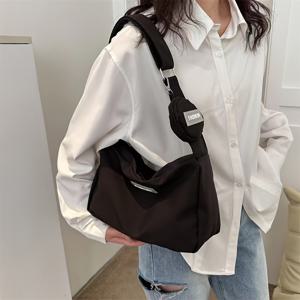 TEMU 새로운 크로스바디 백 학생 교실 패션 여성 가방 인스 윈드 데이 시스템 대용량 단색 아기 엄마 숄더백
