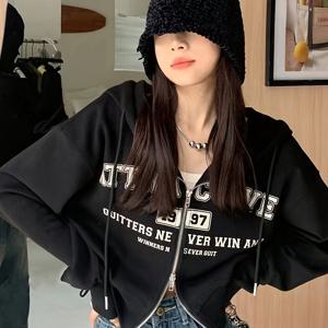 TEMU 일본과 한국 스트리밍 Y2K 패션 후드 스웨트셔츠