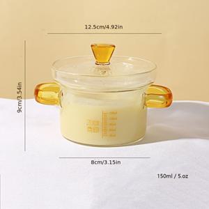 TEMU 소형 유리 스튜 냄비 1개, 고품질 보로실리케이트 내열 유리로 제작되었습니다. 조리 도구 세트에는 측정 눈금이 새겨진 유리 그릇, 계란 삶기용 눈금이 새겨진 소형 찜 냄비, 스튜 컵, 뚜껑이 있는 소형 유리 스튜 냄비가 포함되어 있습니다. 150ml, 300ml, 450ml (소형, 중형, 대형)의 세 가지 용량으로 제공됩니다.