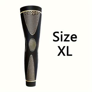 TEMU 1개 구리 긴 압박 슬리브, 남녀 공용 무릎 보호대, 농구, 배구, 럭비, 소프트볼, 야구, 골프, 러닝, 하이킹 및 야외 스포츠에 적합, 야간 사용에 적합, 가족 및 친구를 위한 완벽한 선물