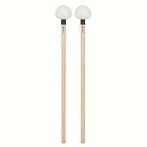 TEMU DY-03 메이플 우드 팀파니 말렛, 화이트 펠트 헤드 - 드럼스틱 액세서리